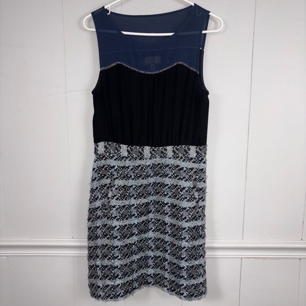 Anthropologie Moulinette Soeurs Tweed Carrington Sheath Dress 8 Winter Holiday